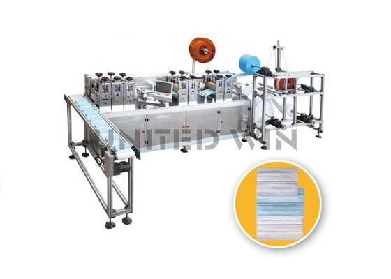 A linha de produção descartável de alta velocidade da máquina da máscara pode ser conectada à máquina de empacotamento